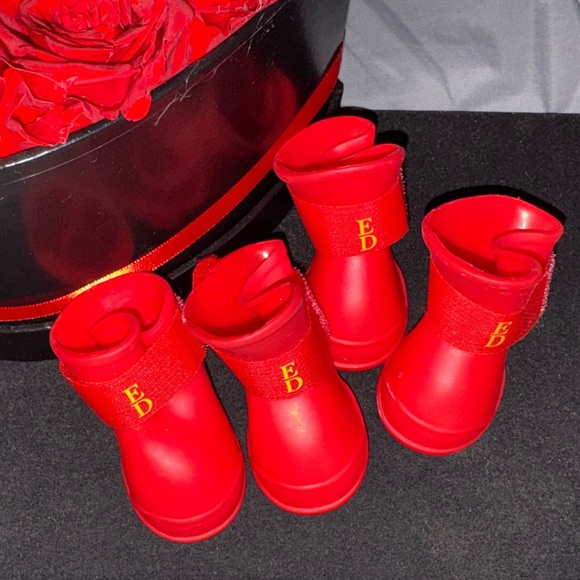 Ellen Degeneres Other - 💥SALE Ellen Defenders Dog Boots Red Size Small + FREE Extra Pair